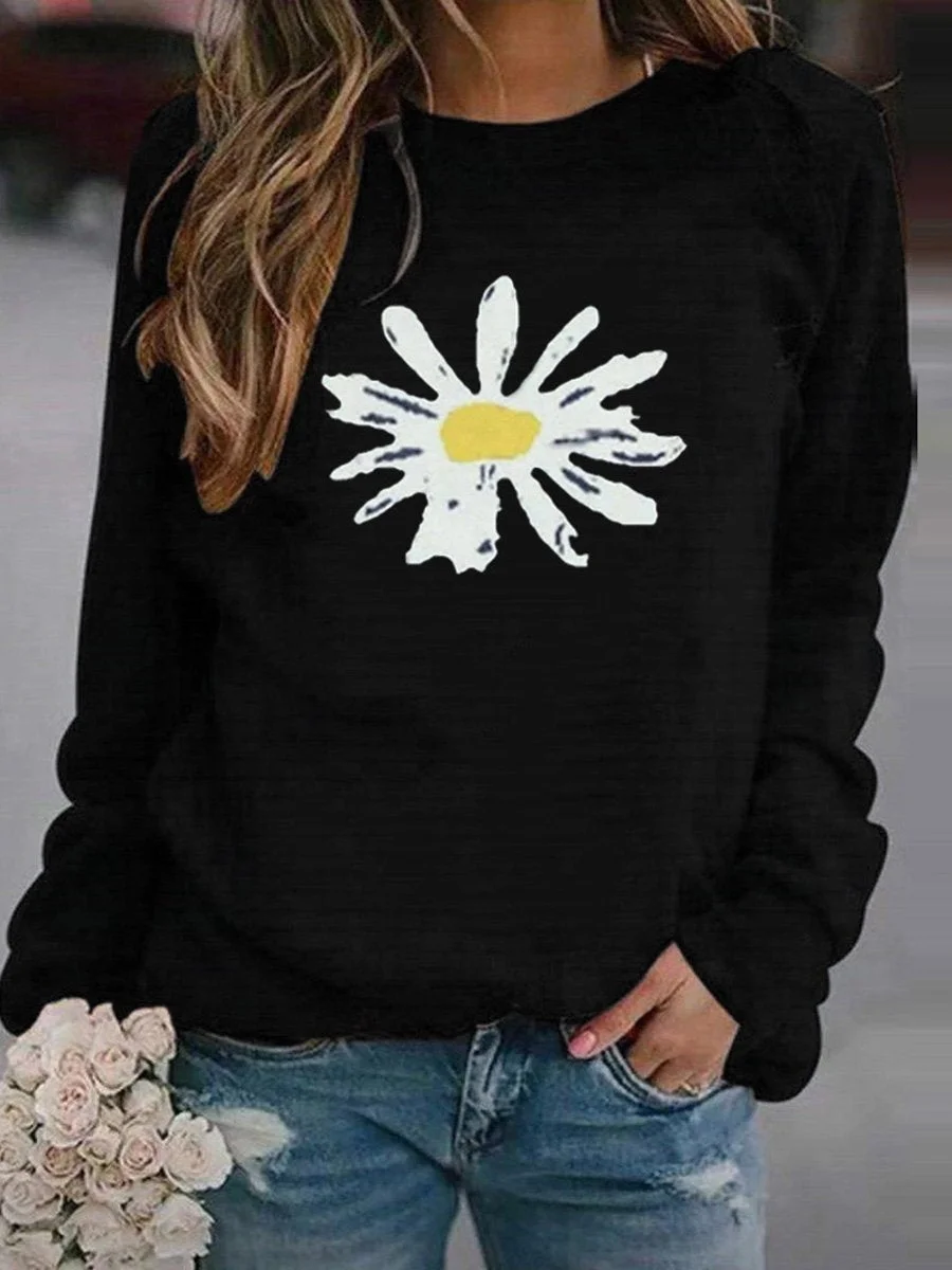 Daisy/ Printed Sweatshirt