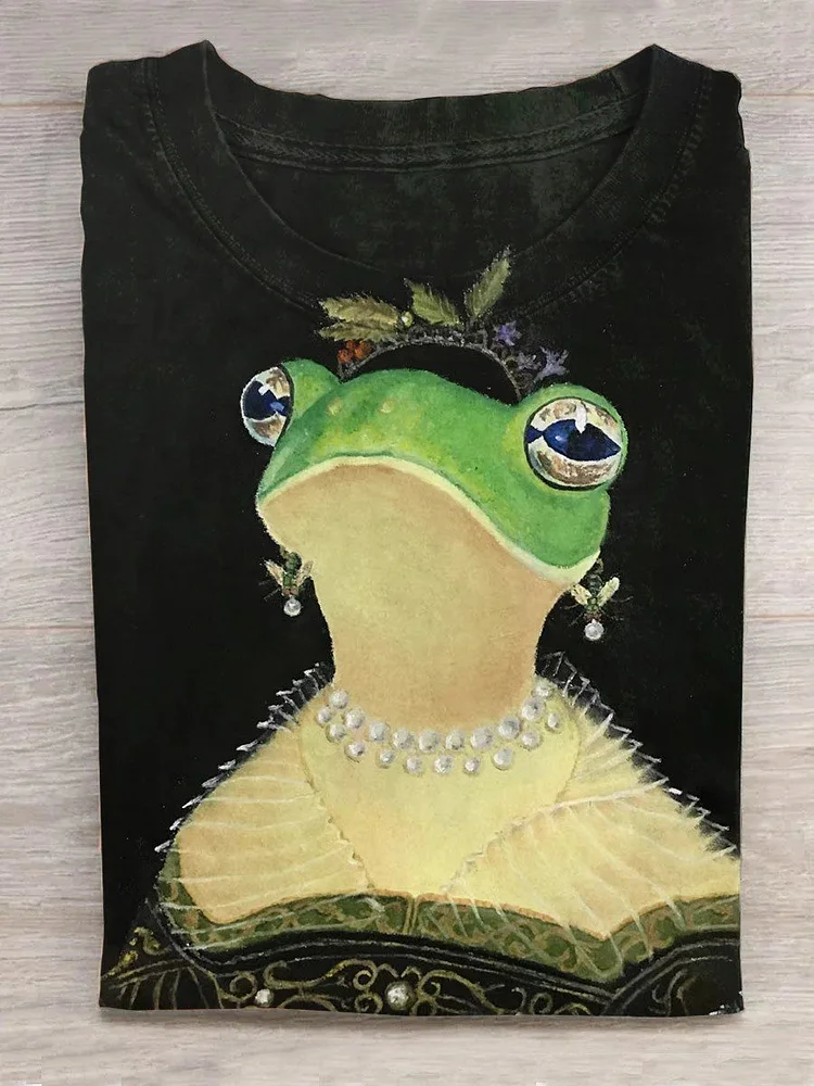 Funny Frog Art Design T-Shirt