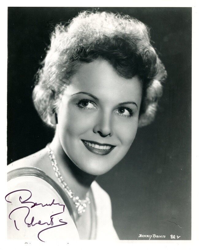 Lovely BEVERLY ROBERTS Signed Photo Poster painting