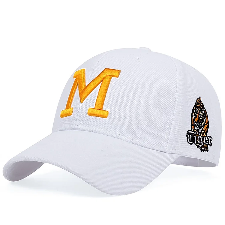 Baseball Cap Cotton Snapback Hat Sun hat Spring Summer M Letter embroidery Dad Hats Hip Hop Tiger Caps For Men Women