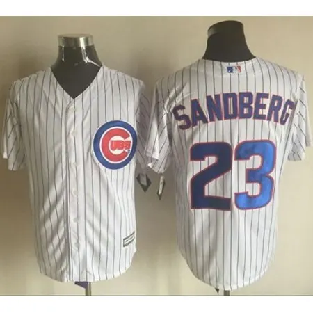 Cubs #23 Ryne Sandberg White New Cool Base Stitched MLB Jersey