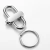 Titanium Alloy Luban Lock Keychain Mountaineering Buckle