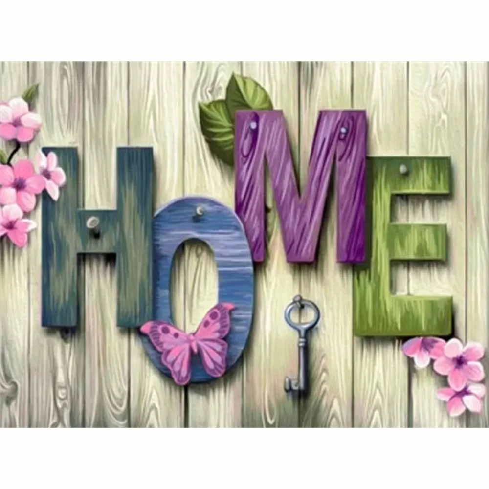 Diamond Painting - Full Round/Square Drill - Sweet Home(30*40 - 50*60cm)