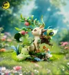 Natural Series Leafeon & Celebi & Chikorita & Shroomish & Cherubi - Pokemon Resin Statue - Moon Shadow Studios