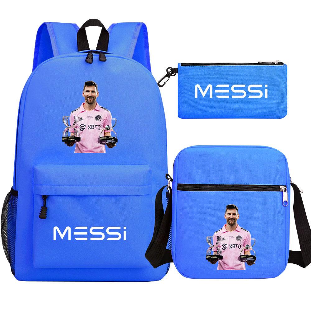 Mayoulove Lionel Messi Backpack Light Weight Durable Design for School and Outdoor Activities-Mayoulove