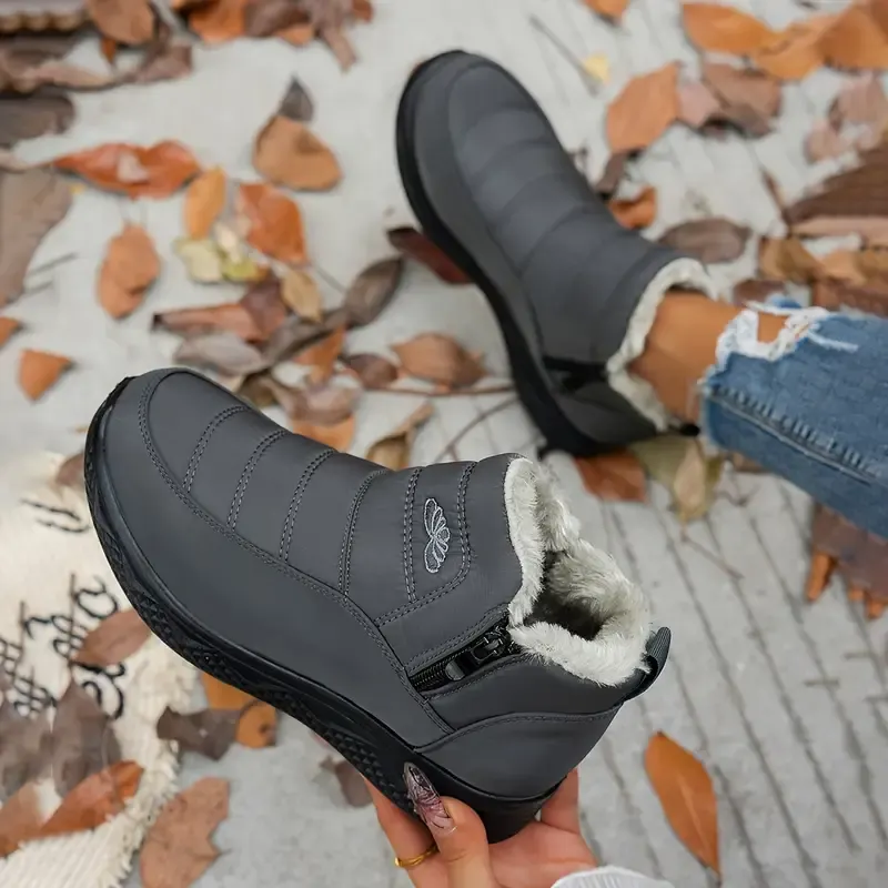 Women's Insulated Snow Boots &ndash; Waterproof. Non-Slip & Fur Lined | Comfortable Warm Winter Shoes for Mature Women