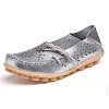 Women's Wide Width Leather Loafers Flat Shoes