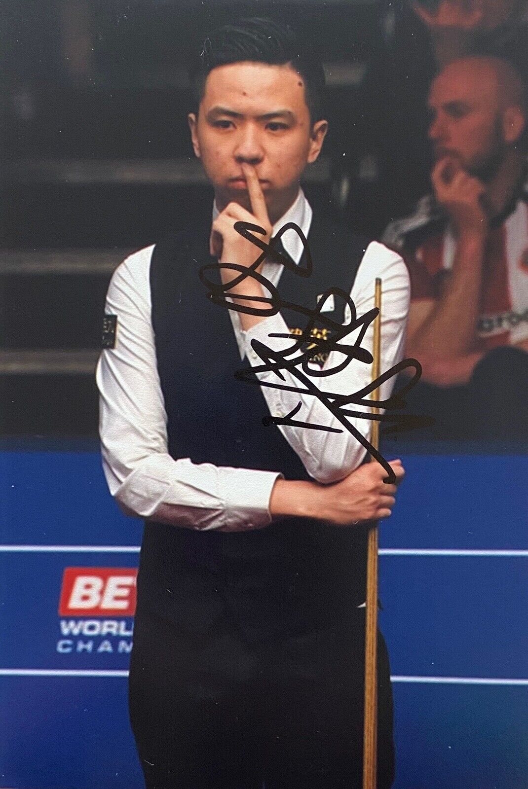 Xiao Guodong Genuine Hand Signed 6X4 Photo Poster painting - Snooker 2