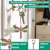 1PC DIY 3D Darner Diamond Art Keychain with Lobster Buckle Double-Sided Diamond Keychains with Spring Chain Crystal Rhinestone Diamond Mosaic Key Chain Unique Handmade Gift