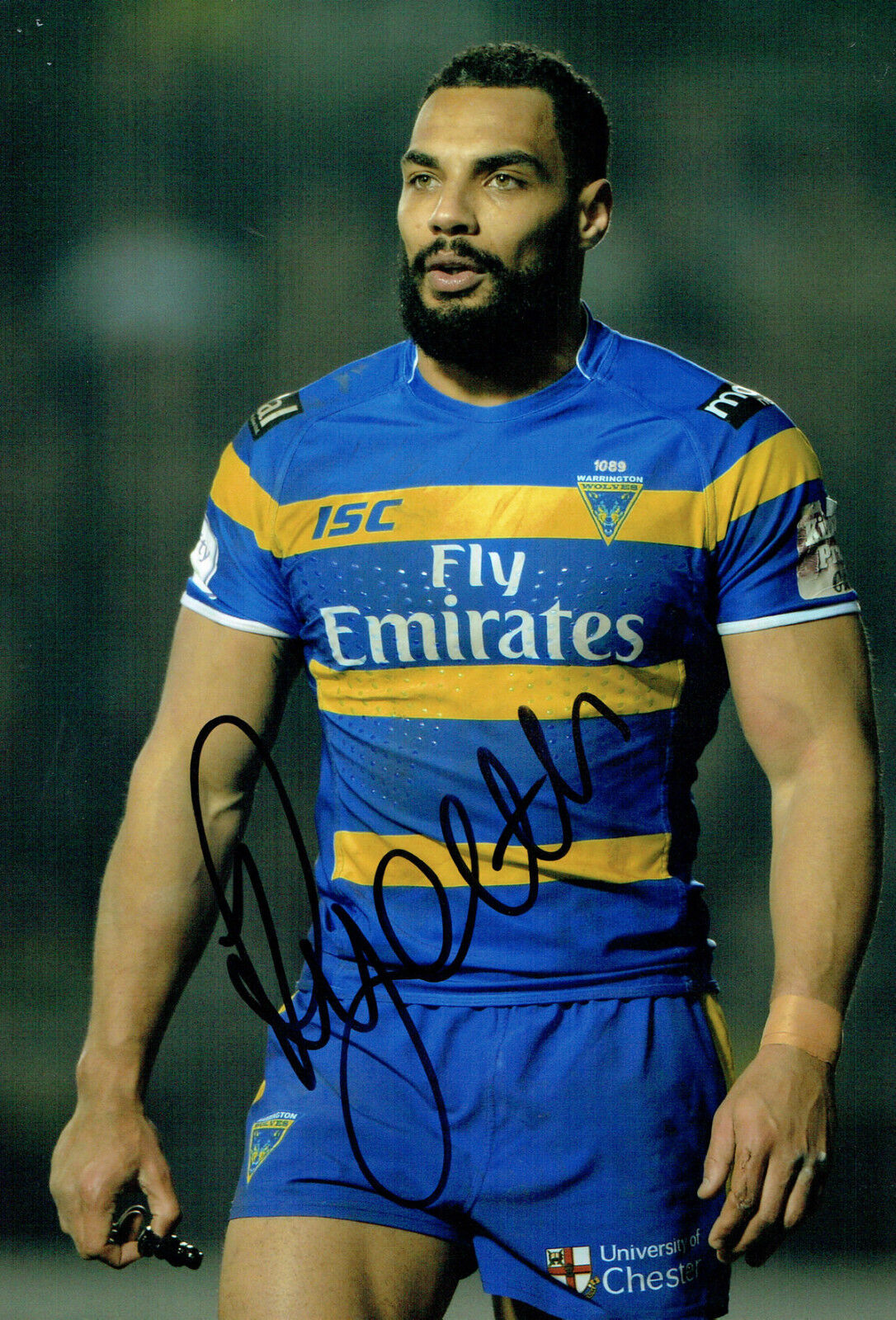 Ryan ATKINS Signed Warrington Wolves Rugby League Autograph 12x8 Photo Poster painting AFTAL COA