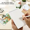 2 Pack Winter Snowman DIY Diamond Art Spiral Notebook Kit 80 Pages No Lines