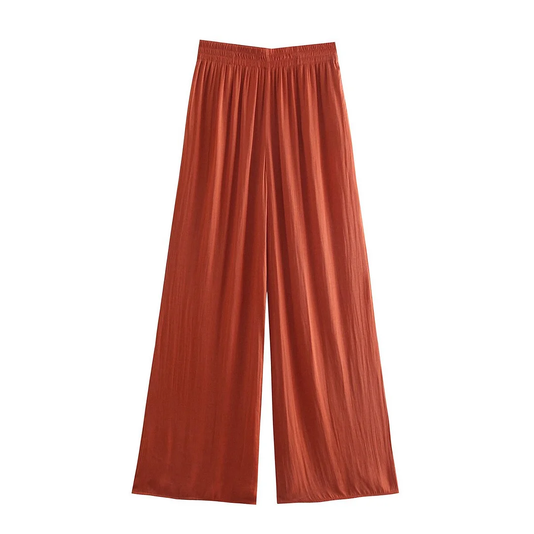 2021 Pants Women Wide leg Vintage Fashion Hight-waist Casual Cozy loose trousers women y2k pantalon pour femme
