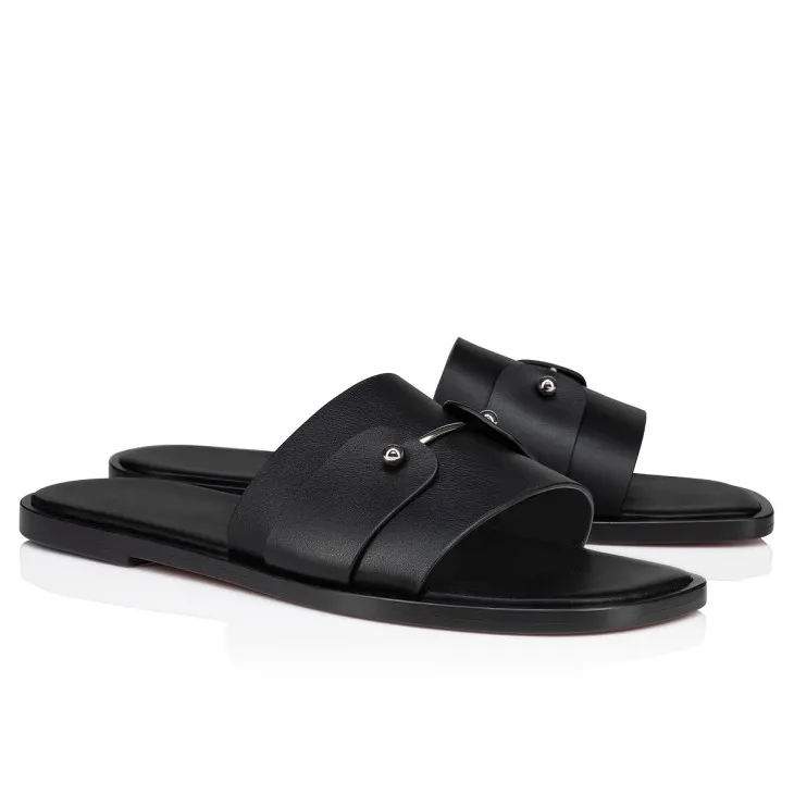 Gentleman's Shoes Red Bottom Classic Sandals-vocosishoes
