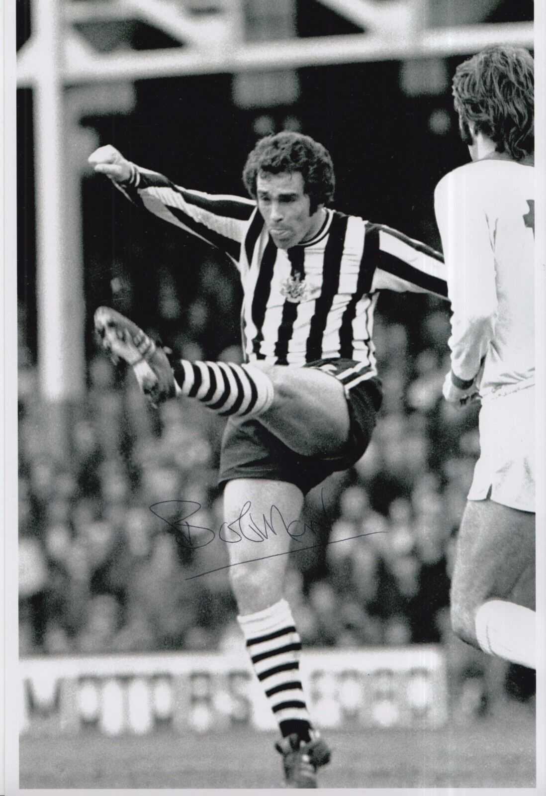 Bobby Moncur Hand Signed Newcastle United 12x8 Photo Poster painting 1.