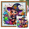 (Multi-Style) Halloween Witch Ghost-11CT Stamped Cross Stitch 45*45/50*50cm