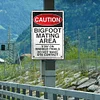 Caution Bigfoot Mating Area - Vintage Metal Signs(12*16Inch) - Warning