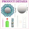 DIY Mandala Special Shape Acrylic Diamond Painting Mirror