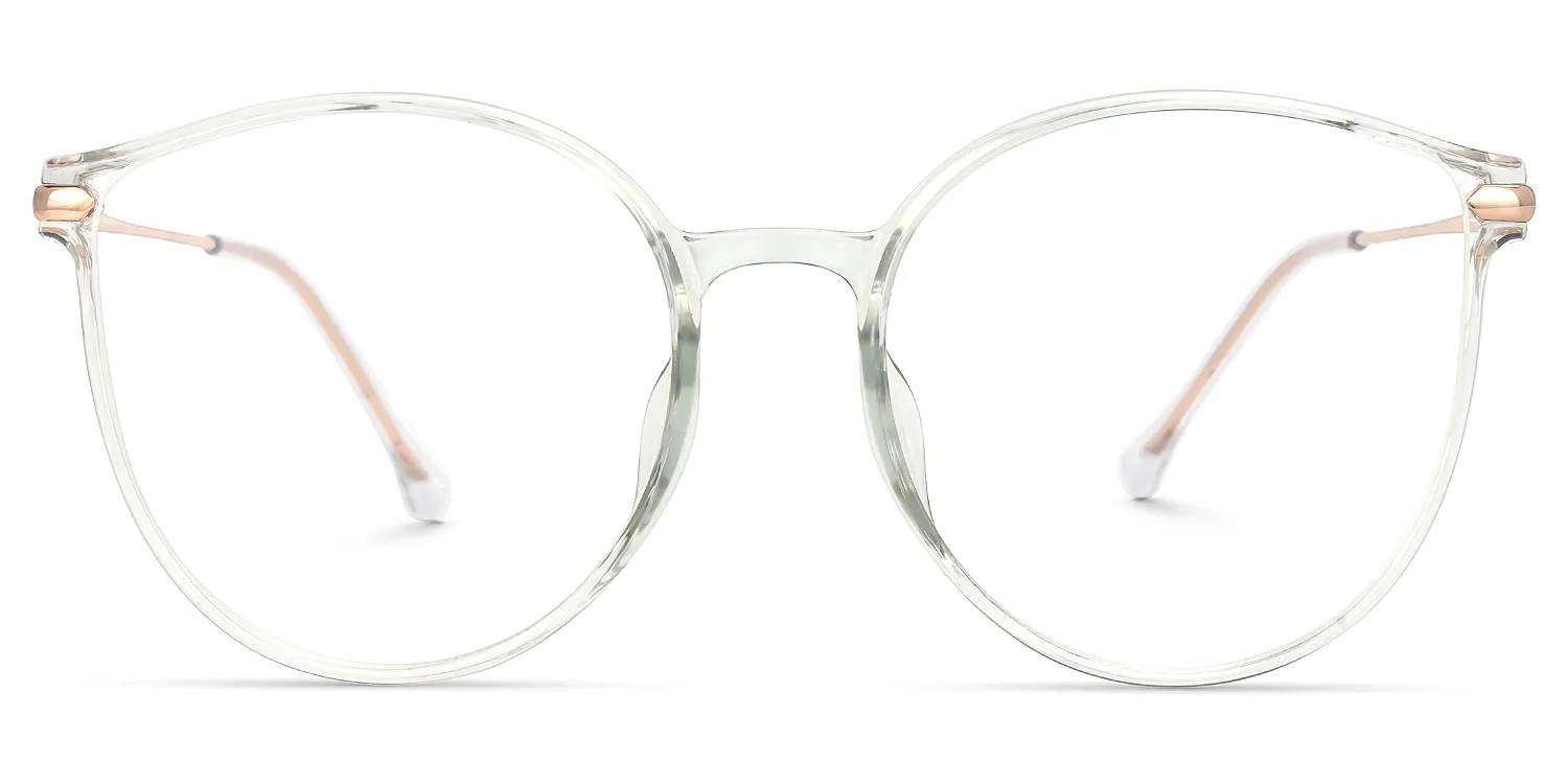 Saige WeiÃŸ Kristall Cateye Brille WeiÃŸ