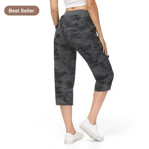  🎁💐Women's Casual 6-Pocket Cargo Cropped Pants