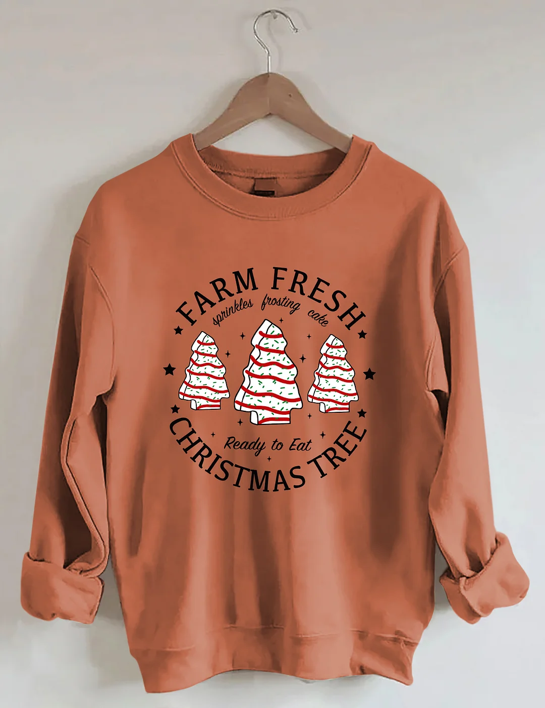 Farm Fresh Christmas Tree Cakes Sweatshirt