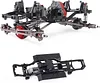 AMK 313mm Wheelbase RC Crawler Chassis Frame Builders Kit with 2-Speed Transmission 35T 550 Motor for TRX4 D90 DIY Upgrade (Chassis with Wheels)