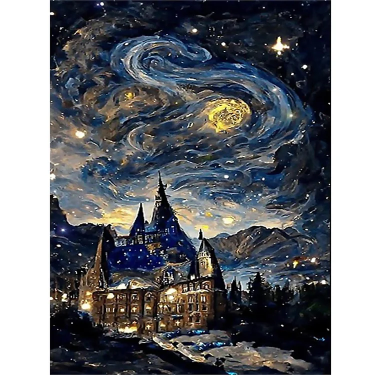 Starry Night - Full Round Drill Diamond Painting - 40*40CM(Canvas)