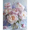 Light Pink Peony 11CT 3 Strands DIY Counted Cross Stitch Kits 15.75x19.69inch Needlework Embroidery Kit Cross Stitch Patterns Arts Craft Kits for Beginners Adults Home Decor tapestrymarket