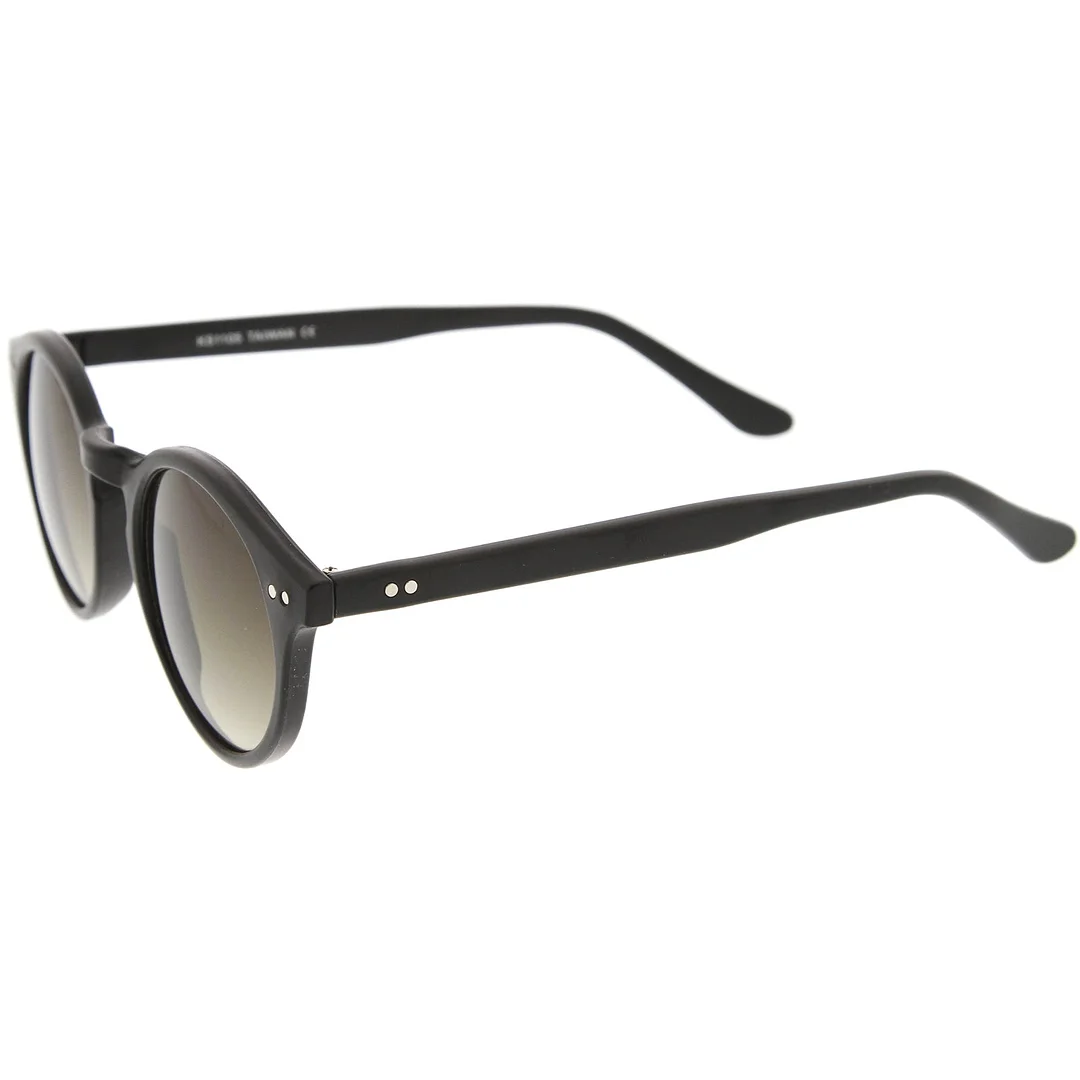 Classic Horn Rimmed Keyhole Nose Bridge P3 Round glasses 46mm