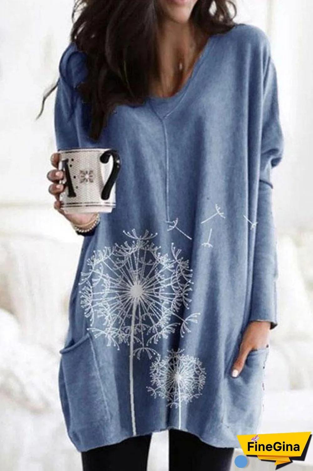 Dandelion Loose Fit Sweatshirt T-shirt
