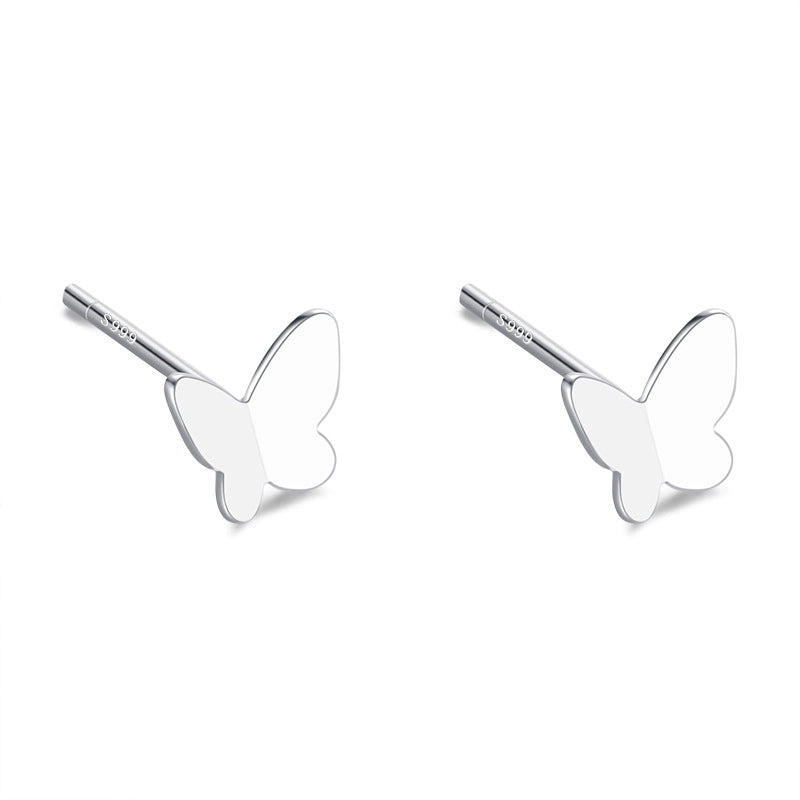 1 Pair 925 Sterling Silver Star Heart Shape Ear Studs