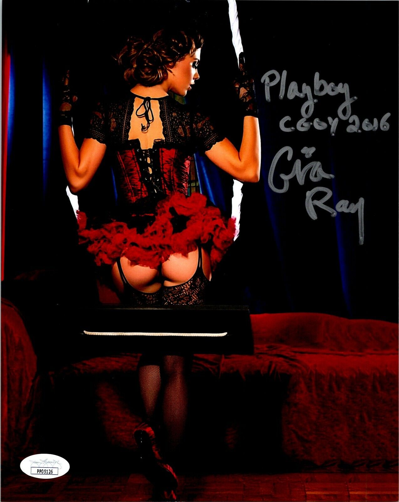 GIA RAY Authentic Hand-Signed SEXY Playboy CGOY 2016