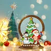 Diamond Painting Wooden Christmas Table Top Ornament Kits Xmas Home Decor