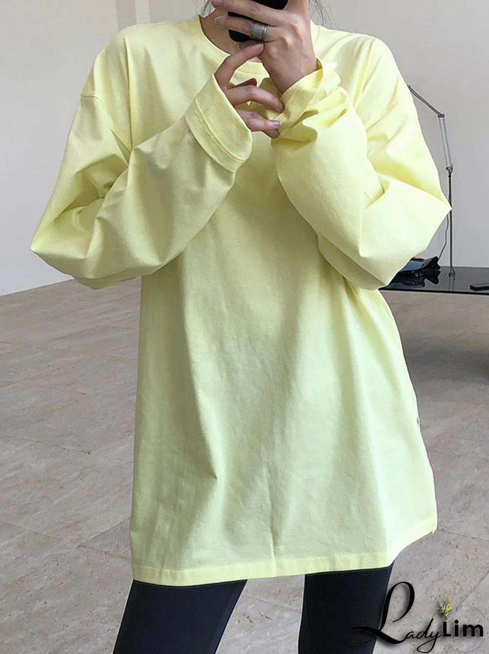 Original Solid Long Sleeve T-Shirts Tops