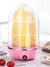 110V/220V Electric Egg Boiler 3-Layer Automatic Corn Steamer Rapid Heat Poacher