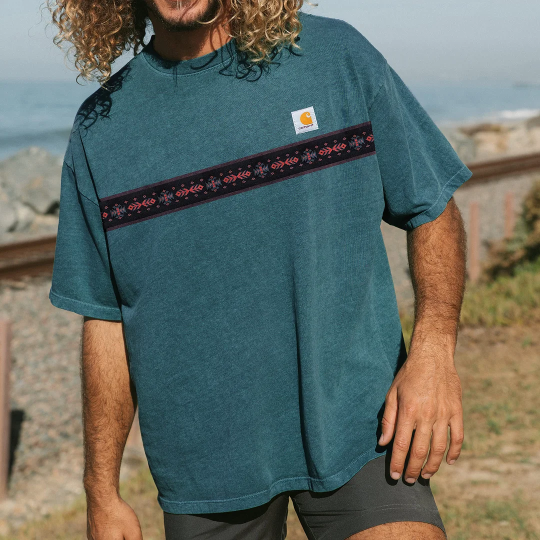 Retro Surf T-Shirt Unisex Street Retro Skateboard T-Shirt、、URBENIE