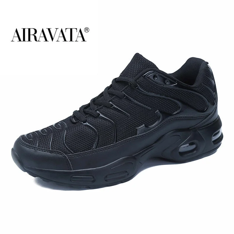 Men Running Sneakers Breathable Non-slip Sport Shoes Mens Athletic Trainers Casual Lace-up Jogging Shoes