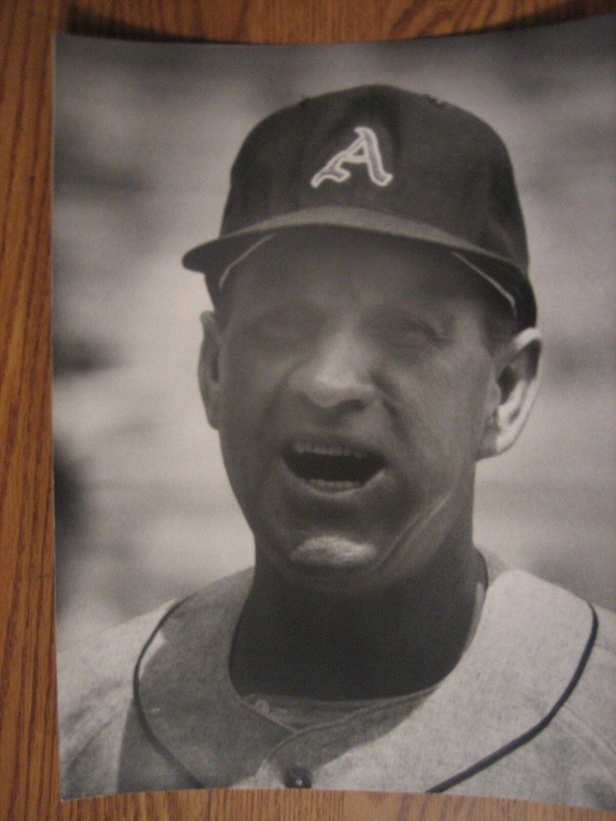 Enos Slaughter Arthur Rickerby Press Original Photo Poster painting 10x13 Kansas City Athletics