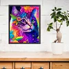 Color Cat - 11CT Stamped Cross Stitch 40*50cm/15.75*19.69in