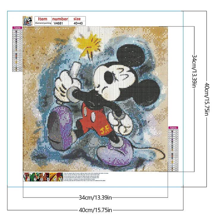 Halloween Mickey Mouse - Full Round - Diamond Painting (50*40cm)