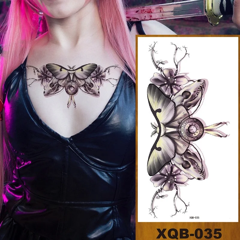 Waterproof Temporary Flash Tatoo Hand back Arm art Tattoos for boy Women Men Tattoo Sticker eagle Crow Gothic eye Fake Tatto