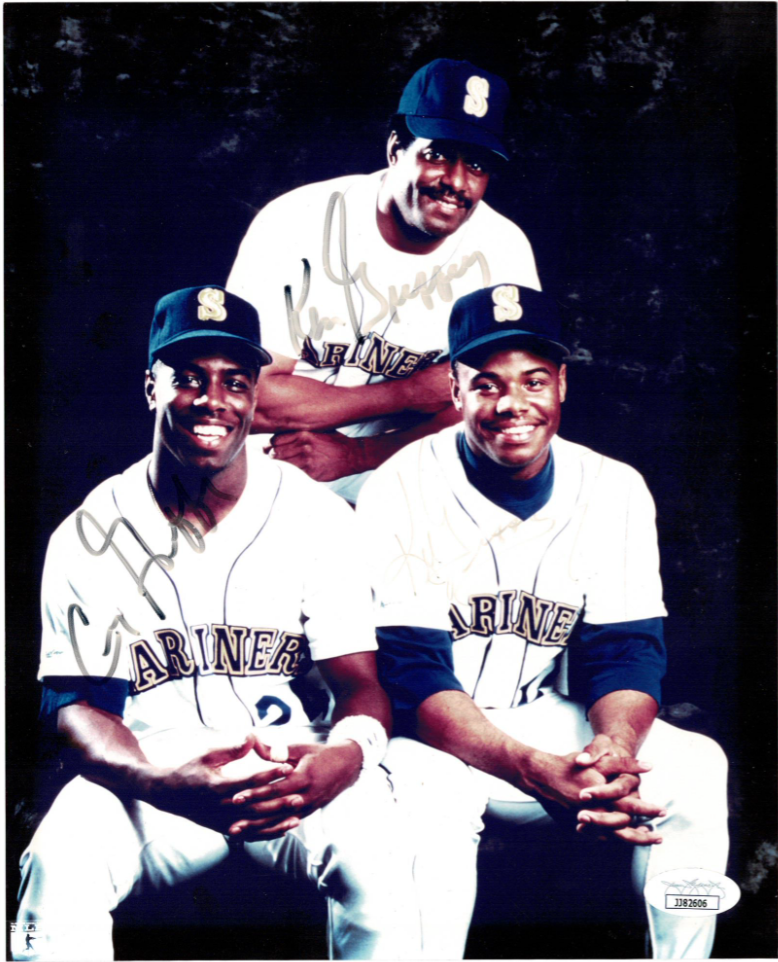 Griffey Family signed autographed 8x10 Photo Poster painting! JSA! 16072