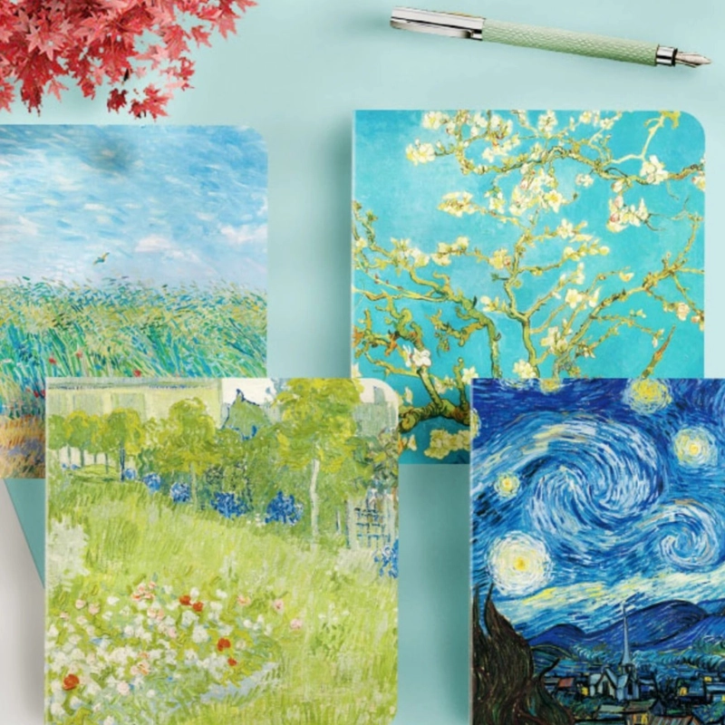 1 Piece Oil Painting Learning Graduation Paper Elegant Classical Notebook