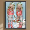 Diamond Painting-DIY Full Round Drill Doll