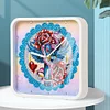 Rose Cross Special Shape 5D Diamond Painting Clock Art Craft With Frame Kit