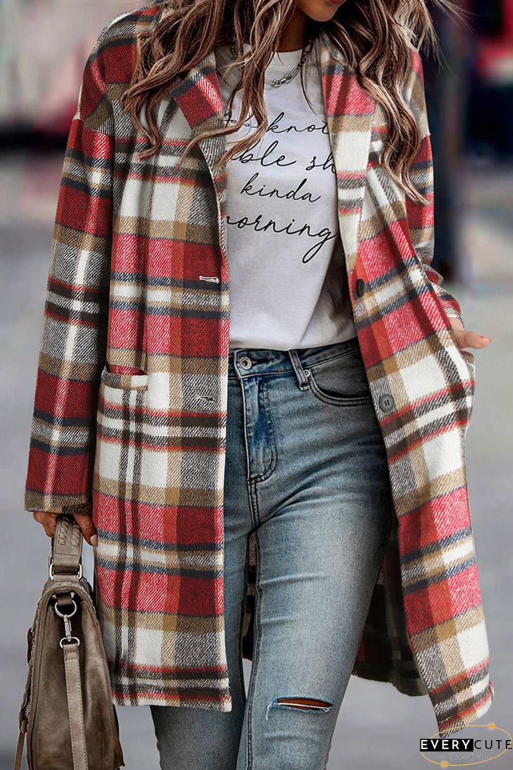 Preppy Plaid Coat