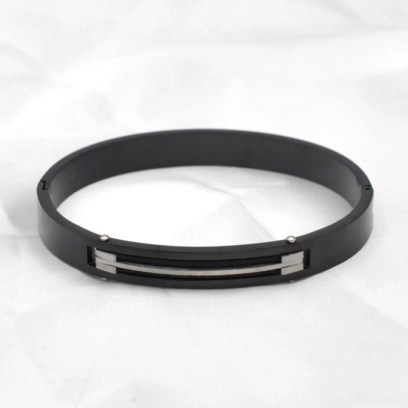 Basic Commute Solid Color Stainless Steel Bangle In Bulk