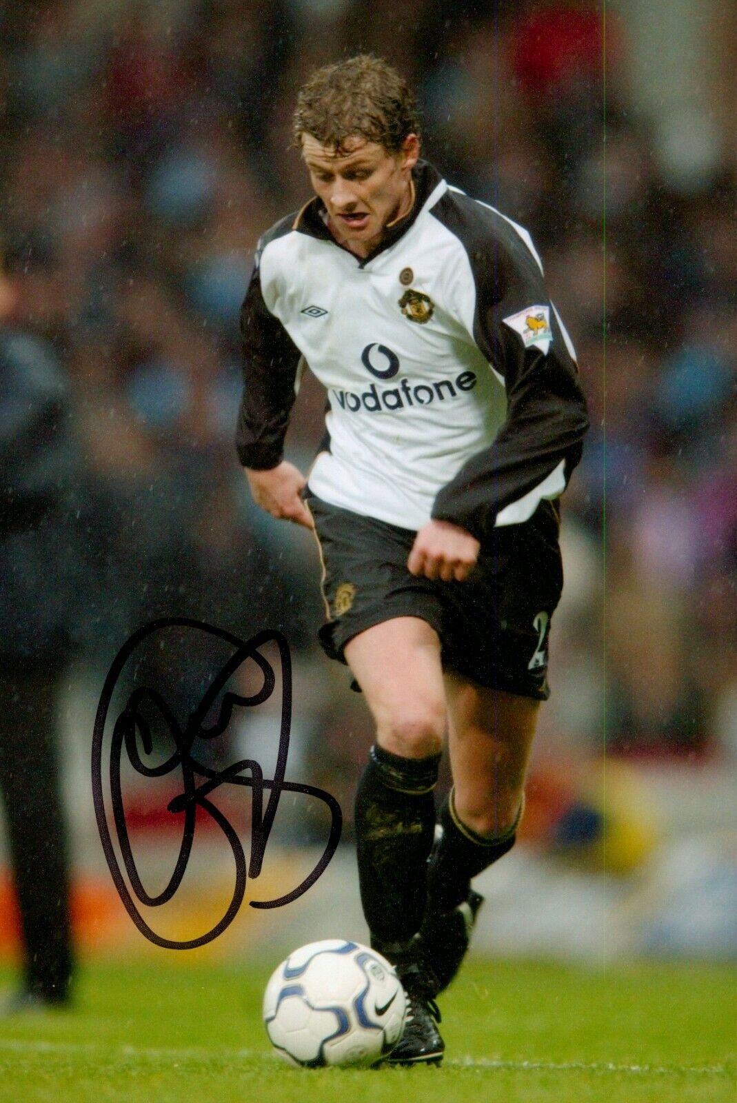 Ole Gunnar Solskjaer Signed 6x4 Photo Poster painting Manchester United Norway Autograph + COA