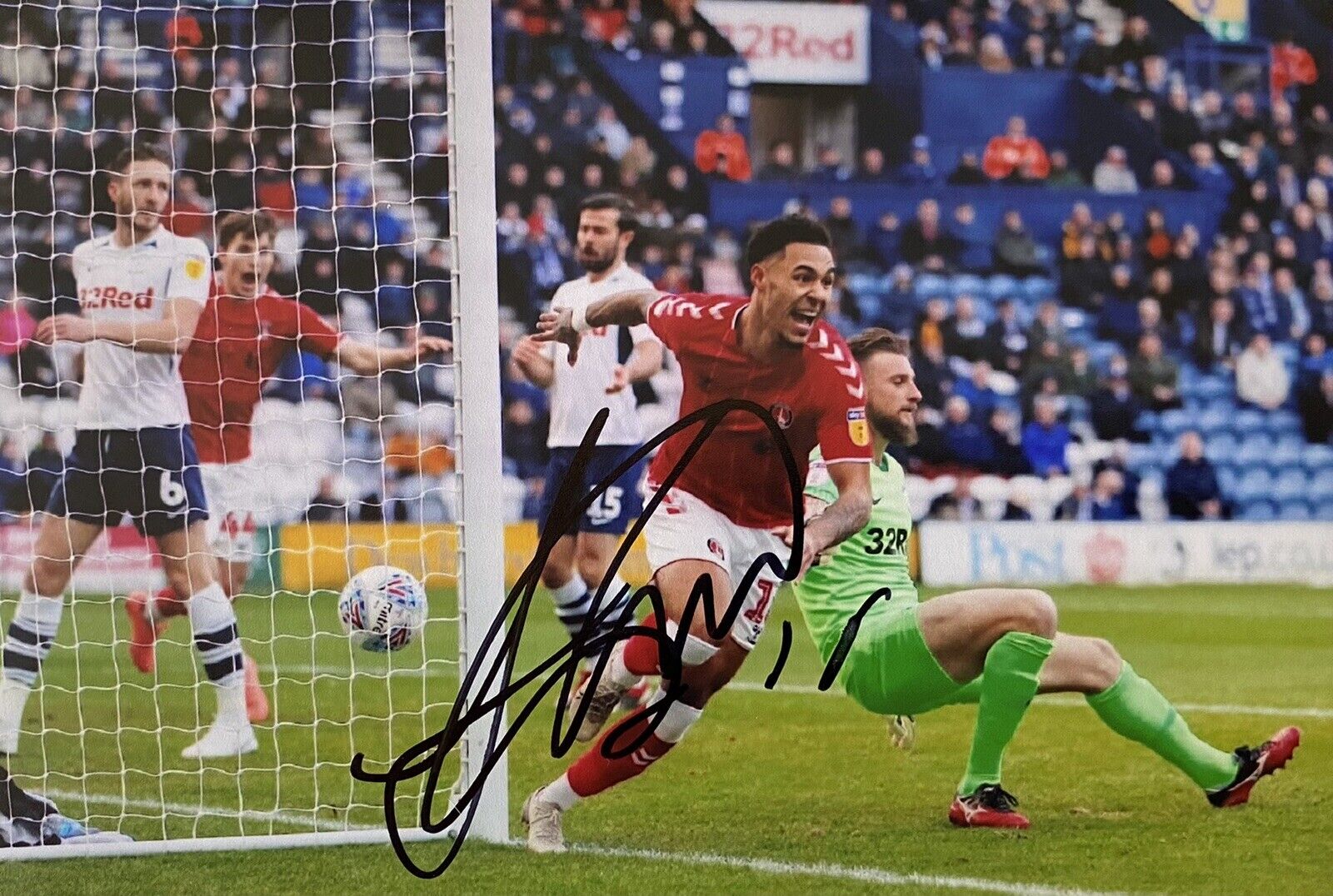 Andre Green Genuine Hand Signed Charlton Athletic 6X4 Photo Poster painting
