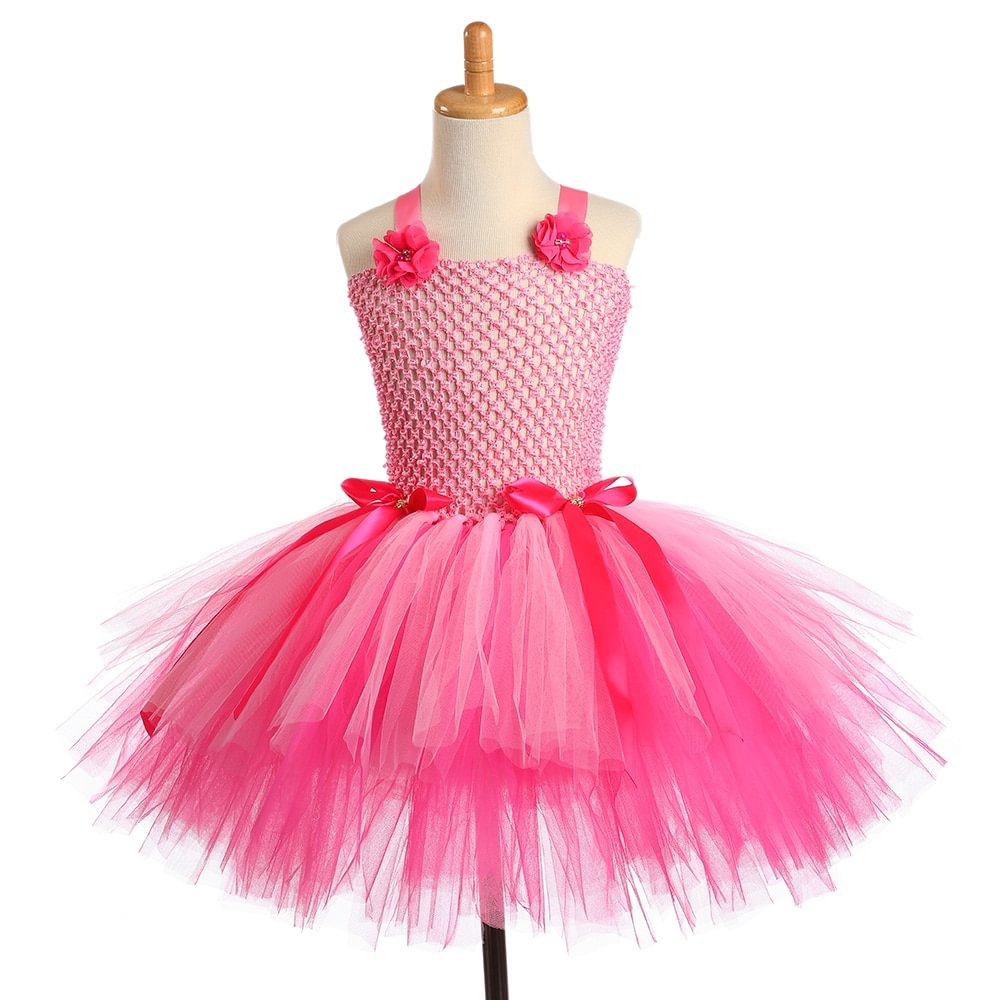 Hot Pink Lol Dresses for Girls Christmas Tutu Dresses for Children Surprise Dolls Birthday Costumes Kids Halloween Party Clothes