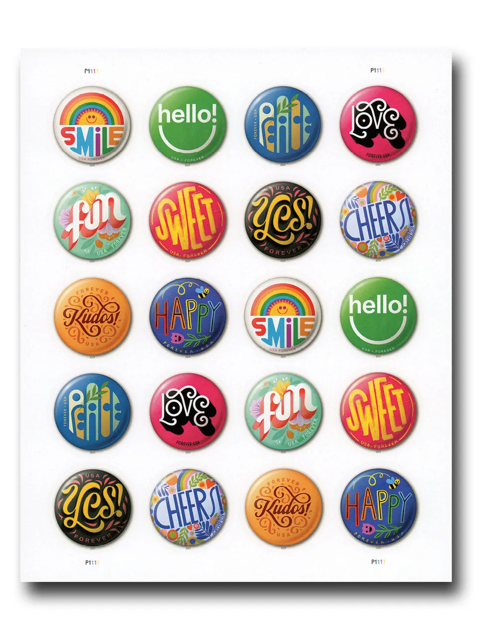 2024 Imperforate Pinback Buttons 